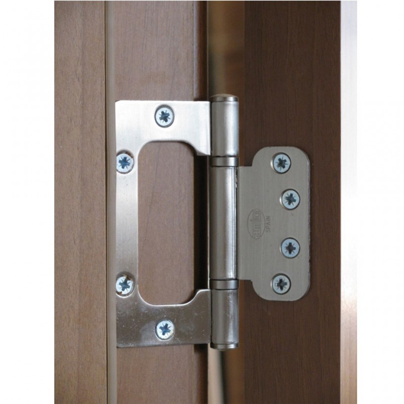 HINGE FOR DOORS AND WINDOWS 100x90x2.5 / NICKEL MAT